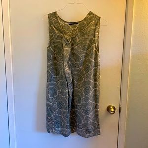 EUC Silk dress from Zara, XS size.  Smooth and comfortable.  Paisley design.